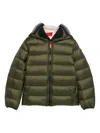 Ai Riders On The Storm Young Hooded Padded Jacket In Green