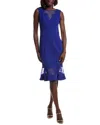 Aidan Mattox Aiden Mattox Mermaid One Sleeve Maxi Dress In Blue