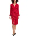 Aidan Mattox Aiden Mattox Satin Midi Dress In Red