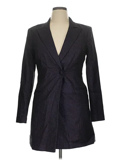 Pre-owned Aidan Mattox Blazer Jacket In Purple