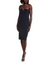 Aidan Mattox Bonded Crepe Mini Dress In Purple