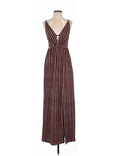 Pre-owned Aidan Mattox Casual Dress In Burgundy