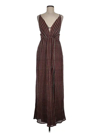 Pre-owned Aidan Mattox Casual Dress In Burgundy