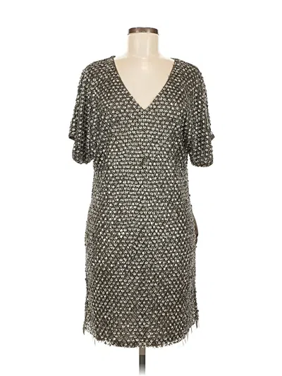 Pre-owned Aidan Mattox Casual Dress In Gray