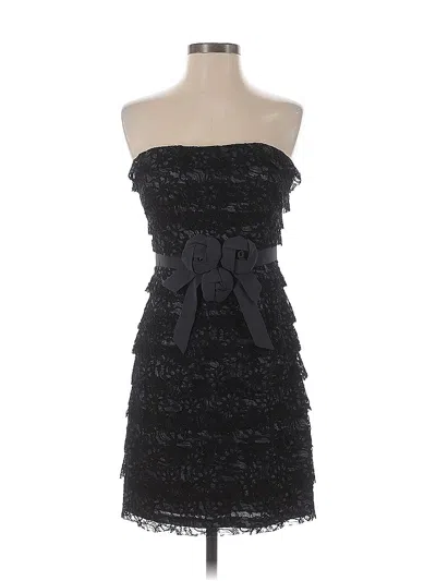 Pre-owned Aidan Mattox Cocktail Dress In Black