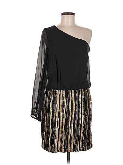 Pre-owned Aidan Mattox Cocktail Dress In Black