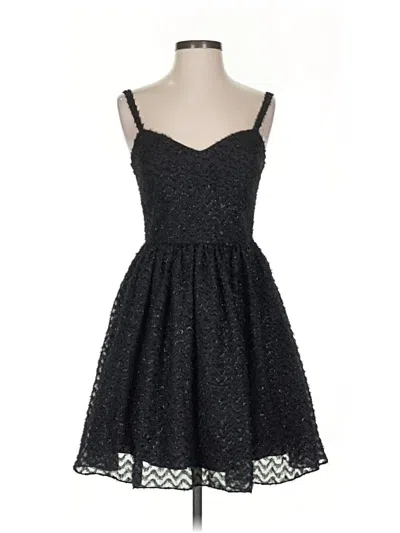 Pre-owned Aidan Mattox Cocktail Dress In Black