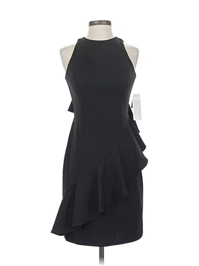 Pre-owned Aidan Mattox Cocktail Dress In Black