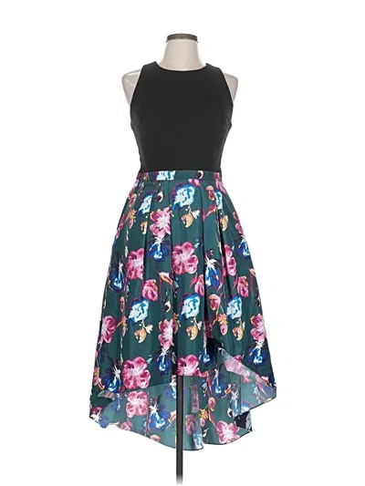 Pre-owned Aidan Mattox Cocktail Dress In Black