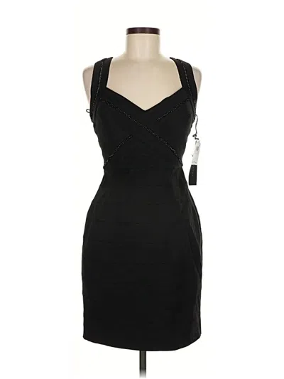 Pre-owned Aidan Mattox Cocktail Dress In Black