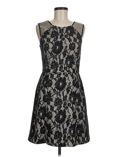 Pre-owned Aidan Mattox Cocktail Dress In Black