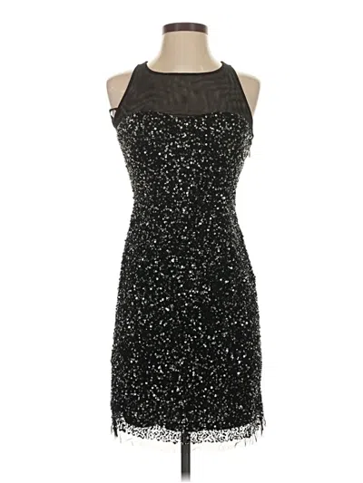 Pre-owned Aidan Mattox Cocktail Dress In Black