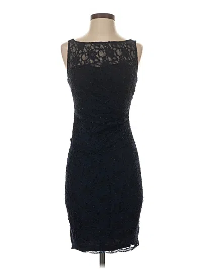 Pre-owned Aidan Mattox Cocktail Dress In Black