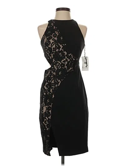 Pre-owned Aidan Mattox Cocktail Dress In Black