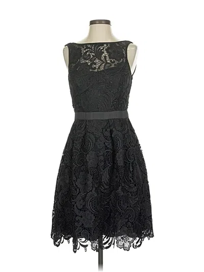 Pre-owned Aidan Mattox Cocktail Dress In Black