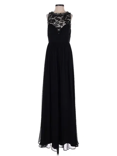 Pre-owned Aidan Mattox Cocktail Dress In Black
