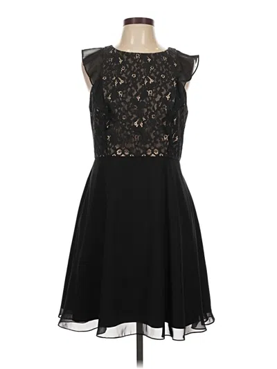 Pre-owned Aidan Mattox Cocktail Dress In Black