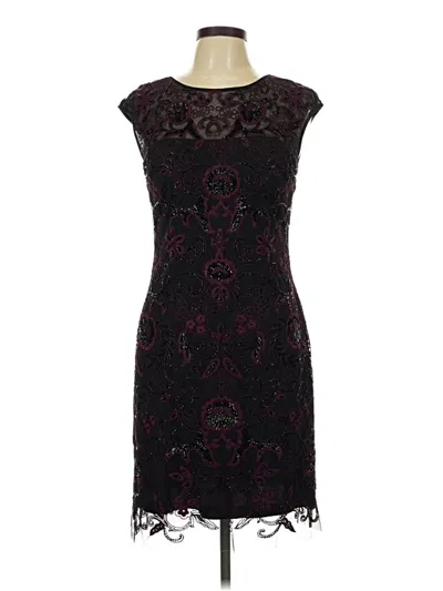 Pre-owned Aidan Mattox Cocktail Dress In Black