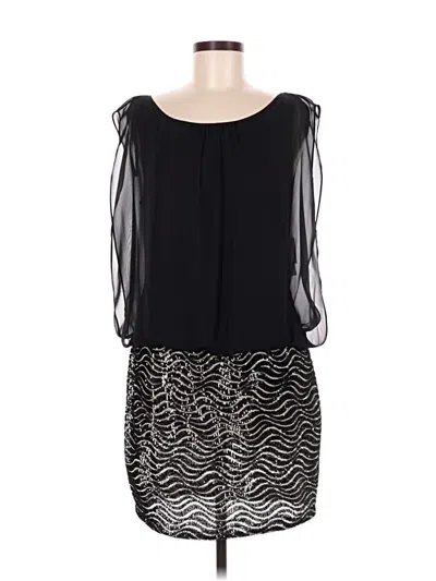 Pre-owned Aidan Mattox Cocktail Dress In Black