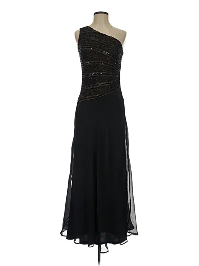 Pre-owned Aidan Mattox Cocktail Dress In Black