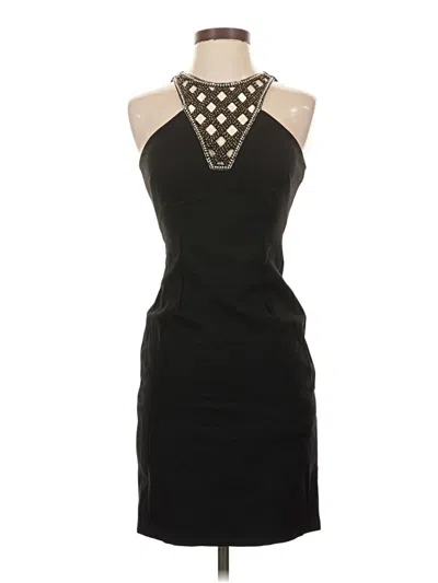 Pre-owned Aidan Mattox Cocktail Dress In Black