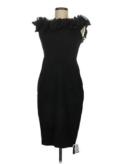 Pre-owned Aidan Mattox Cocktail Dress In Black