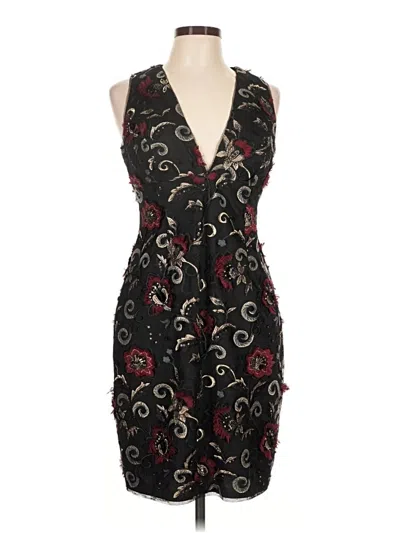 Pre-owned Aidan Mattox Cocktail Dress In Black