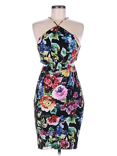 Pre-owned Aidan Mattox Cocktail Dress In Black