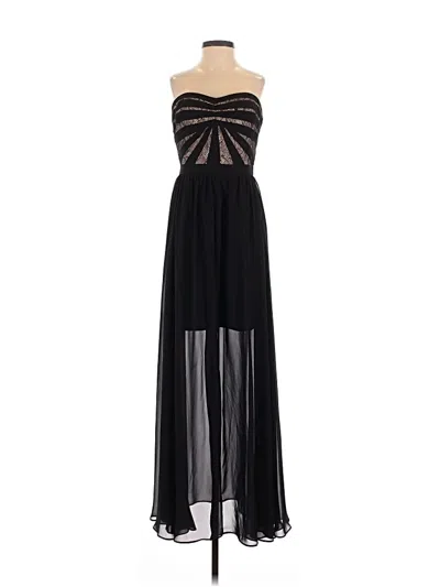 Pre-owned Aidan Mattox Cocktail Dress In Black