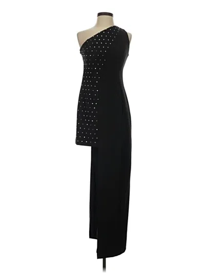 Pre-owned Aidan Mattox Cocktail Dress In Black