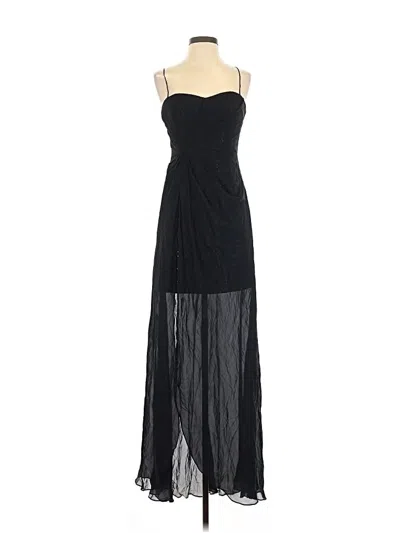 Pre-owned Aidan Mattox Cocktail Dress In Black