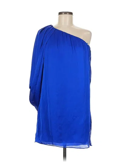 Pre-owned Aidan Mattox Cocktail Dress In Blue