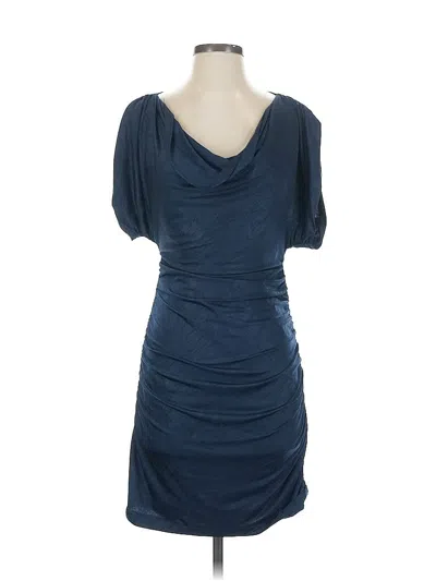 Pre-owned Aidan Mattox Cocktail Dress In Blue