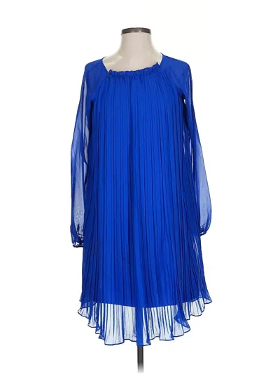 Pre-owned Aidan Mattox Cocktail Dress In Blue
