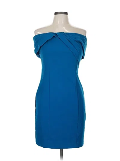 Pre-owned Aidan Mattox Cocktail Dress In Blue