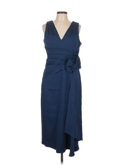Pre-owned Aidan Mattox Cocktail Dress In Blue
