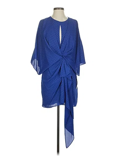 Pre-owned Aidan Mattox Cocktail Dress In Blue