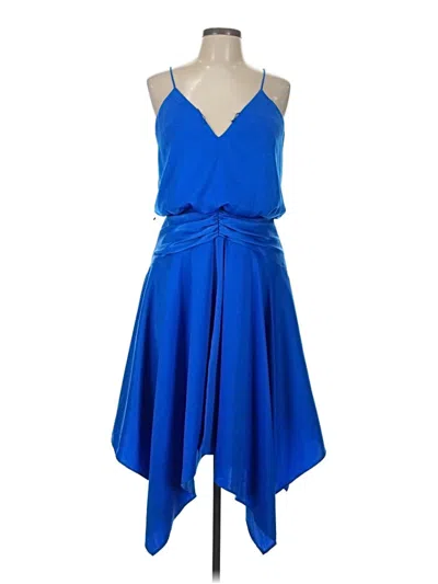 Pre-owned Aidan Mattox Cocktail Dress In Blue