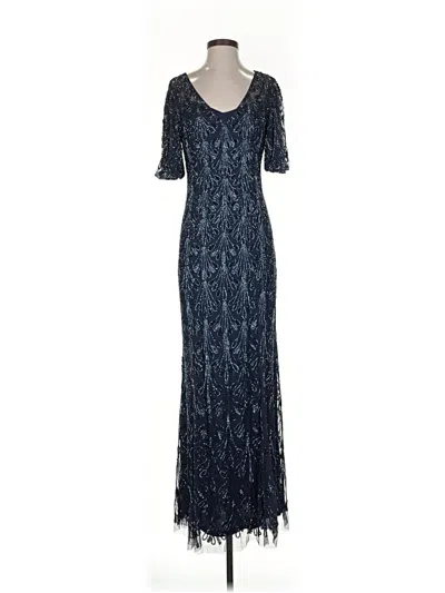 Pre-owned Aidan Mattox Cocktail Dress In Blue