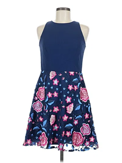 Pre-owned Aidan Mattox Cocktail Dress In Blue