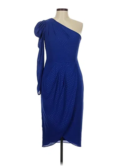 Pre-owned Aidan Mattox Cocktail Dress In Blue