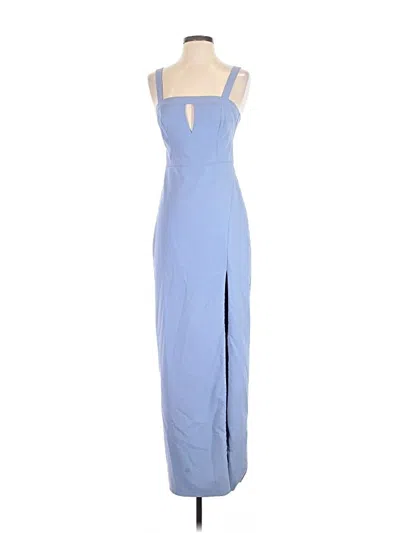 Pre-owned Aidan Mattox Cocktail Dress In Blue