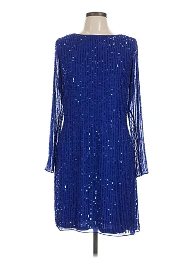 Pre-owned Aidan Mattox Cocktail Dress In Blue
