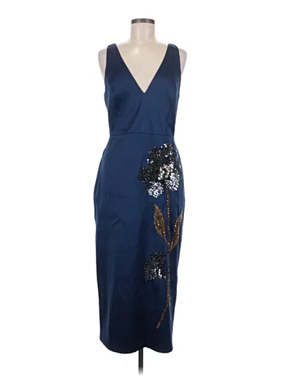 Pre-owned Aidan Mattox Cocktail Dress In Blue