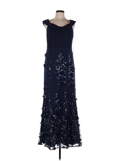 Pre-owned Aidan Mattox Cocktail Dress In Blue