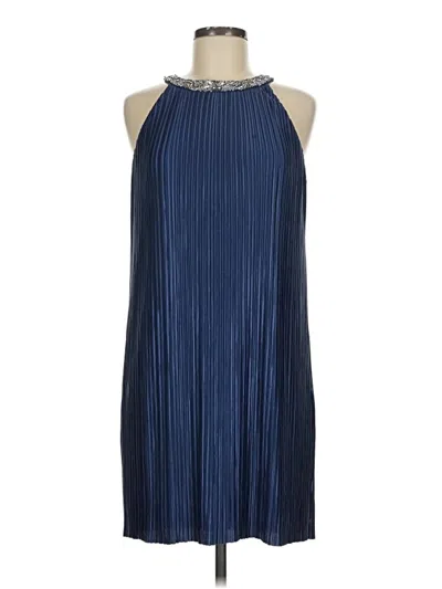 Pre-owned Aidan Mattox Cocktail Dress In Blue