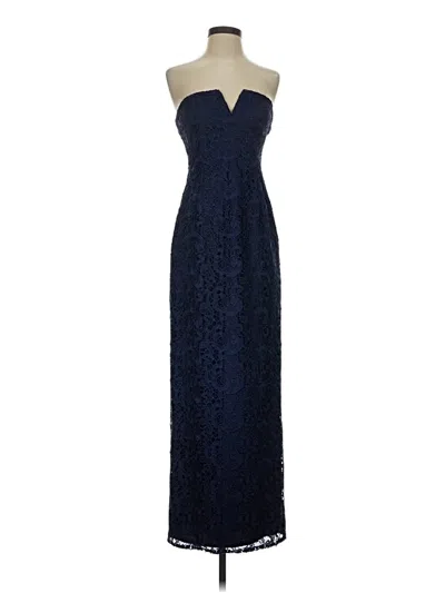 Pre-owned Aidan Mattox Cocktail Dress In Blue