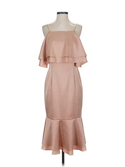 Pre-owned Aidan Mattox Cocktail Dress In Brown
