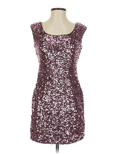 Pre-owned Aidan Mattox Cocktail Dress In Burgundy