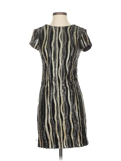Pre-owned Aidan Mattox Cocktail Dress In Gold